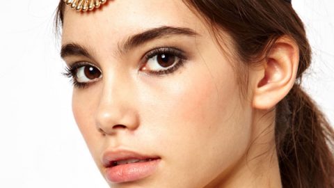 إكسسوار شعر أمامي مرصع بفصوص ملونة الجبهة رمضان 2015