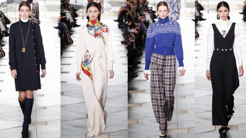 أزياء توري بورش بأسبوع نيويورك شتاء 2018 من وحي كاثرين هيبورن