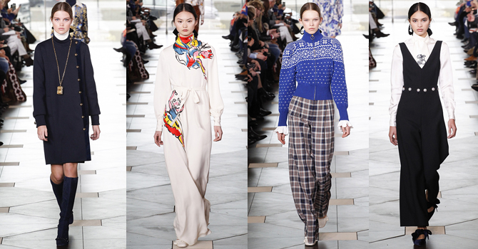 أزياء توري بورش بأسبوع نيويورك شتاء 2018 من وحي كاثرين هيبورن