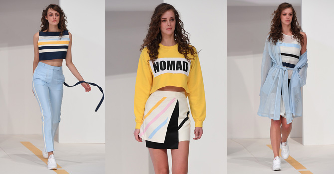 امرأة هاوس أوف نوماد بالفاشن فورورد ربيع 2017 عصرية رياضية