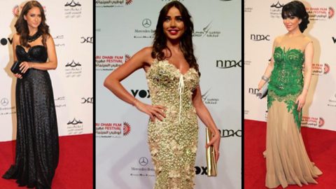 النجمات في إفتتاح مهرجان أبو ظبي السينمائي 2014