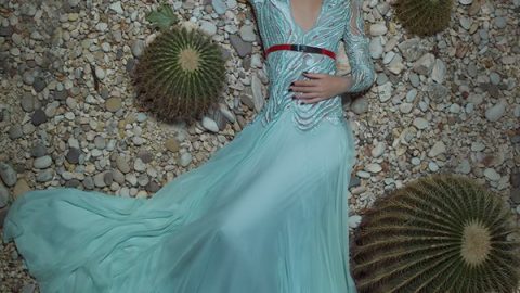فستان سماوي من شربل كرم ربيع 2016