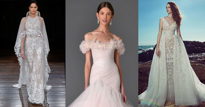 صيحات فساتين زفاف رسمت تفاصيل عروس 2016