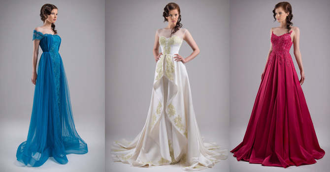 فساتين كريستل عطاالله ربيع 2015 راقية وأنيقة