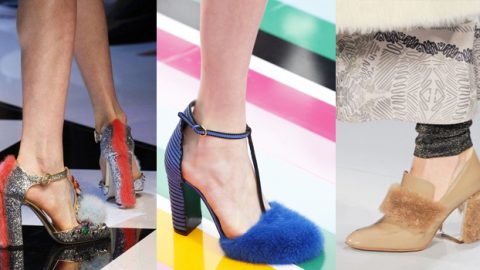 صيحة الأحذية الفرو خيارك في سهراتك الشتوية