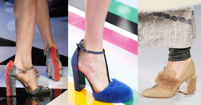 صيحة الأحذية الفرو خيارك في سهراتك الشتوية