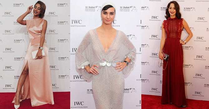 أجمل إطلالات النجمات والفاشينيستا في حفل IWC بمهرجان دبي السينمائي