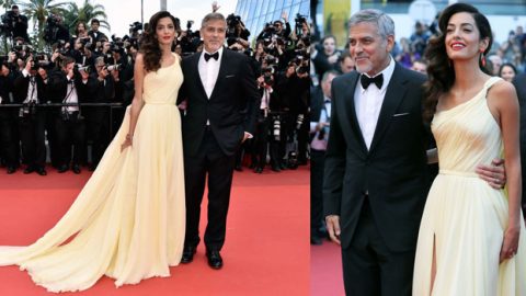 فستان أمل كلوني يسرق الأضواء من نجمات مهرجان كان 2016