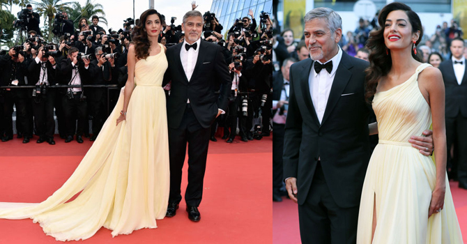 فستان أمل كلوني يسرق الأضواء من نجمات مهرجان كان 2016