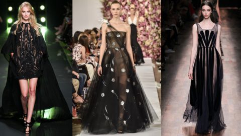 أفخم فساتين السهرة السوداء ربيع 2015