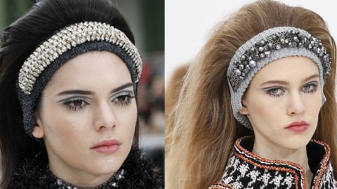العيون الميتالك و أطواق الشعر البراقة في مجموعة شانيل لشتاء 2018