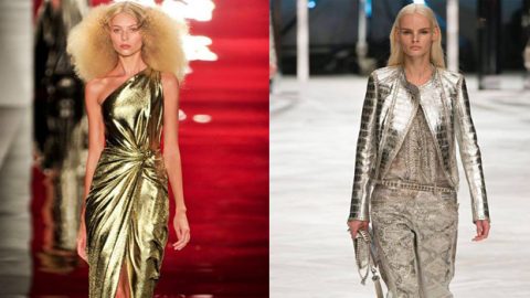 الألوان الميتاليك  أحدث صيحات موضة ربيع 2014