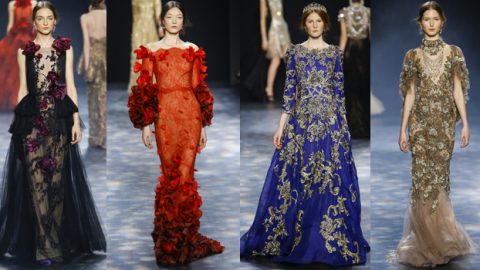 فساتين ماركيزا شتاء 2017 تجسد اللوحات الملكية