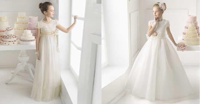 فساتين زفاف أطفال روزا كلارا ربيع 2015