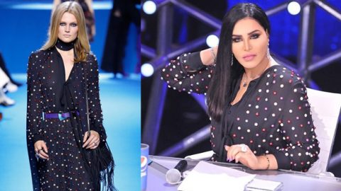 أحلام تأسر قلوب متابعيها بفستان إيلي صعب في آراب آيدول