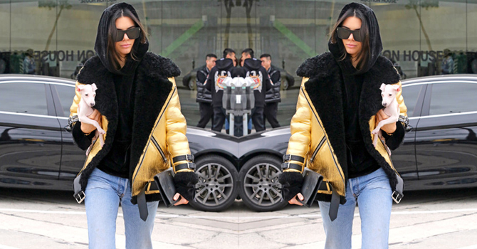 كيف أرتدت كيندل جينر الجوارب الشبكية ؟