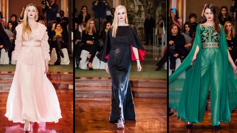 أزياء الشيخة هند القاسمي ربيع 2015 هوت كوتور بتفاصيل شرقية