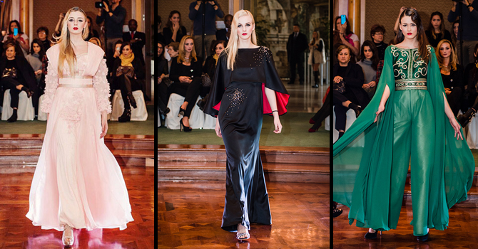 أزياء الشيخة هند القاسمي ربيع 2015 هوت كوتور بتفاصيل شرقية