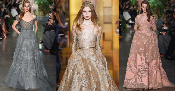 فساتين الأميرات تتوج عروض إيلي صعب بعام 2015