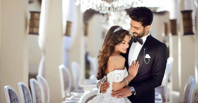 الصور الرسمية الأولى من حفل زفاف كارمن سليمان