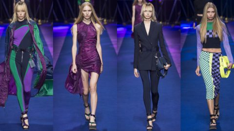 ميلانو ربيع 2017: امرأة فيرساتشي رياضية جريئة