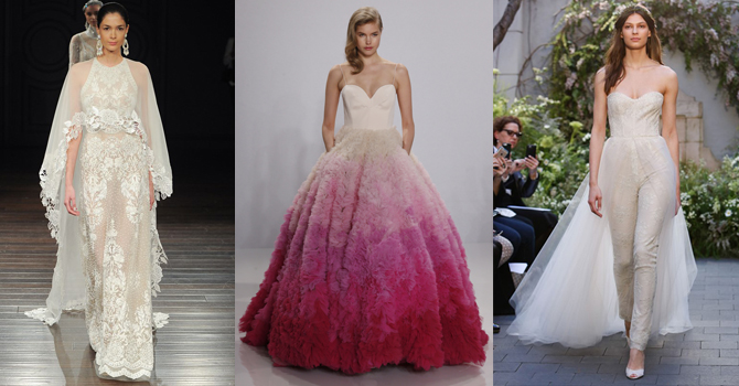 فساتين الزفاف الأكثر جذابية بأسبوع نيويورك للعروس ربيع 2017