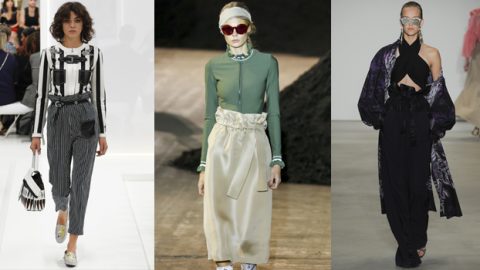 صيحة الـ paperbag waist تجتاح سراويل وتنورات هذا العام