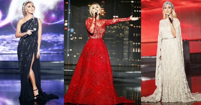 إطلالات نوال الزغبي البراقة من إبداع زهير مراد