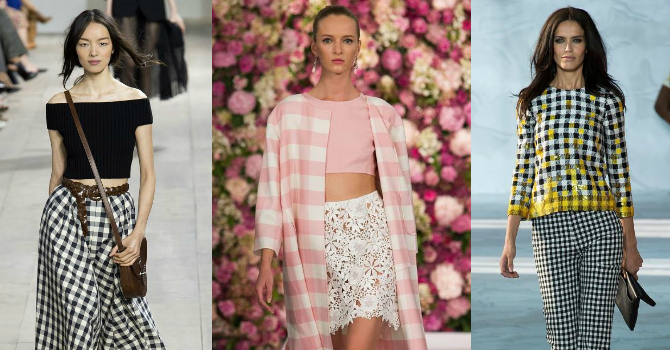 اعتمدي صيحة ال Gingham ربيع 2017 كالأنيقات
