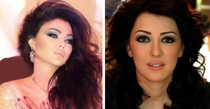 هيفاء وهبي وكندا علوش بفستان الزفاف فى رمضان