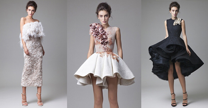 أحدث فساتين كريكور جابوتيان بلمسات زهرة أضاليا