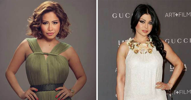 شيرين عبدالوهاب وهيفاء وهبي في حرب كلامية