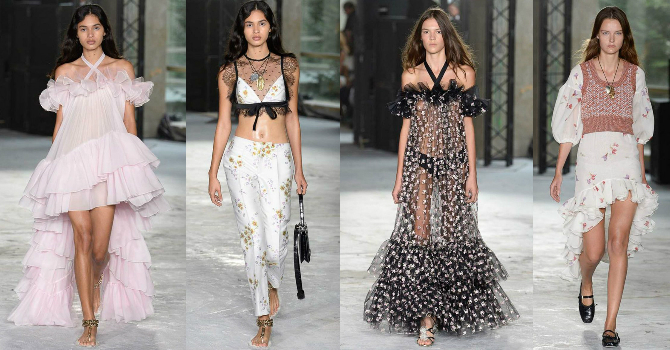 جيامباتيستا فالي صيف 2018 تجسد أناقة نسمات الصيف