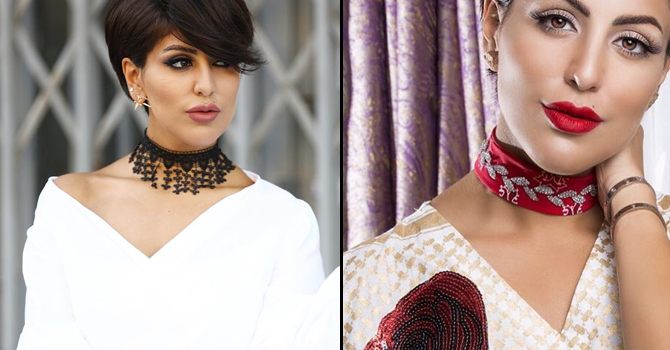 واكبي صيحة القلادة التشوكر على طريقة الكويتية دانا الطويرش