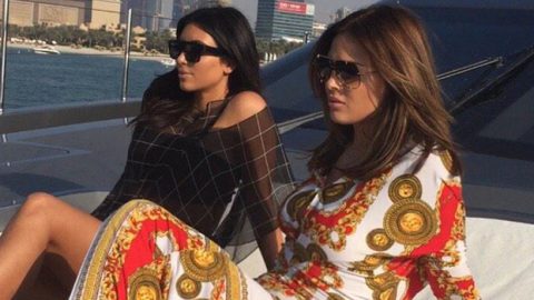 كيم كارداشيان في دبي وتلغي رحلتها إلى الهند