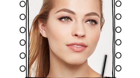 رسمة عيون هادئة باستخدام أي لاينر maybelline unstoppable eyeliner