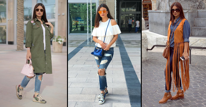 أرتدي الجينز على طريقة الفاشينيستا العراقية ديما الأسدي