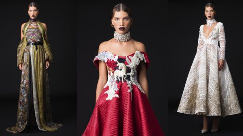 فساتين حسين بظاظا شتاء 2017 تمنحك سر الأناقة الأبدية