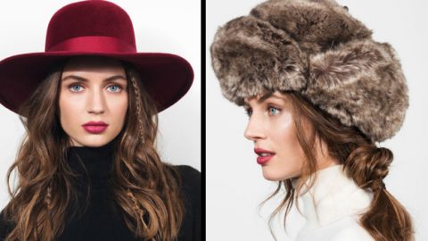 بالصور: تسريحات شعر أنيقة تزينها قبعة الشتاء