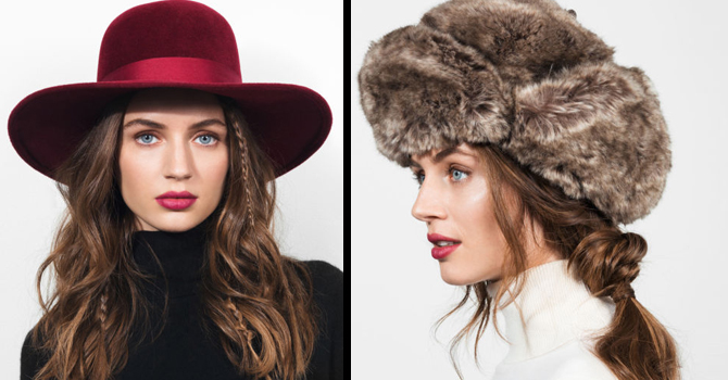 بالصور: تسريحات شعر أنيقة تزينها قبعة الشتاء