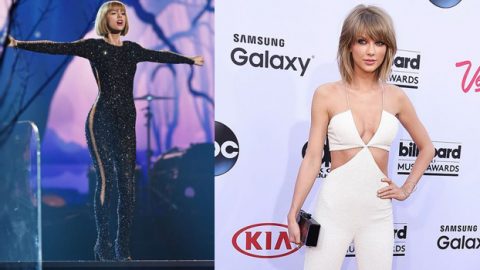 3 إطلالات لتايلور سويفت بالجمبسوت أذهلت العالم