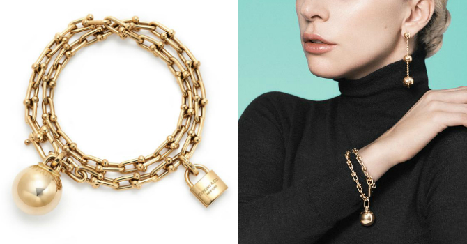 مجوهرات تيفاني City HardWear بقوة الكرات الذهبية