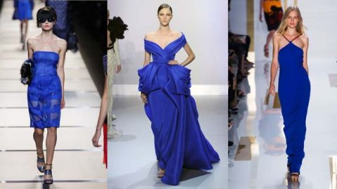 فساتين زرقاء ربيع 2014 .. لأناقة مضيئة دائما