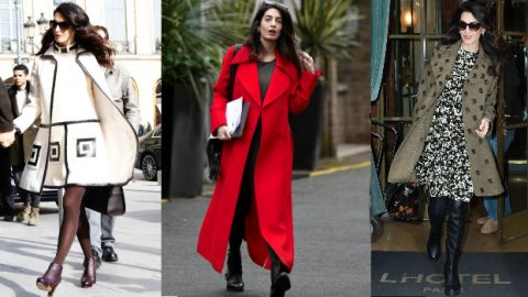 ما تكلفة إطلالات حمل أمل كلوني التي أذهلت بها الجميع ؟