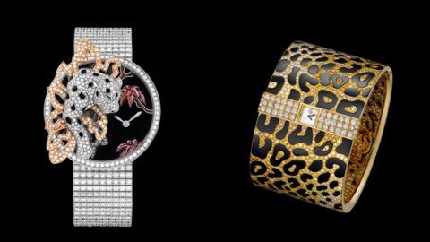 أفخم ساعات كارتييه 2015 يزينها النمر