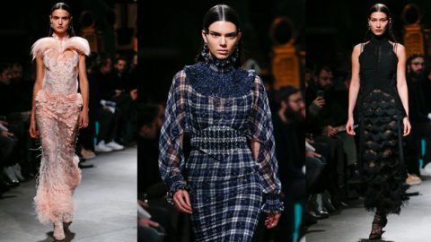 امرأة جيفنشي هوت كوتور ربيع 2017 تستعين بأزياء الهنود الحمر