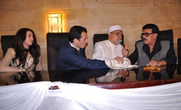 صور عقد قران دنيا سمير غانم على المذيع رامى رضوان