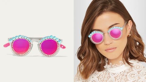 تصميمات مبتكرة لنظارات الشمس الدائرية بحبات اللؤلؤ من  Freda Banana