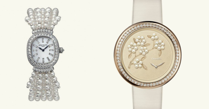 ساعات اللؤلؤ تلائم طلتكِ الناعمة