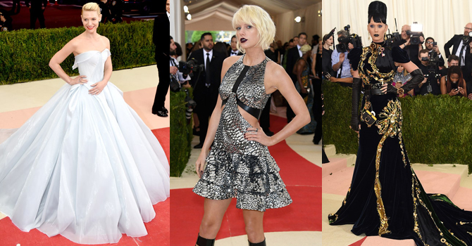 إطلالات النجمات بحفل ميت غالا 2016 تغزوها تكنولوجيا الفضاء